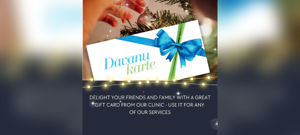 Purchase a Gift Card at the clinic or ONLINE e-Gift Card