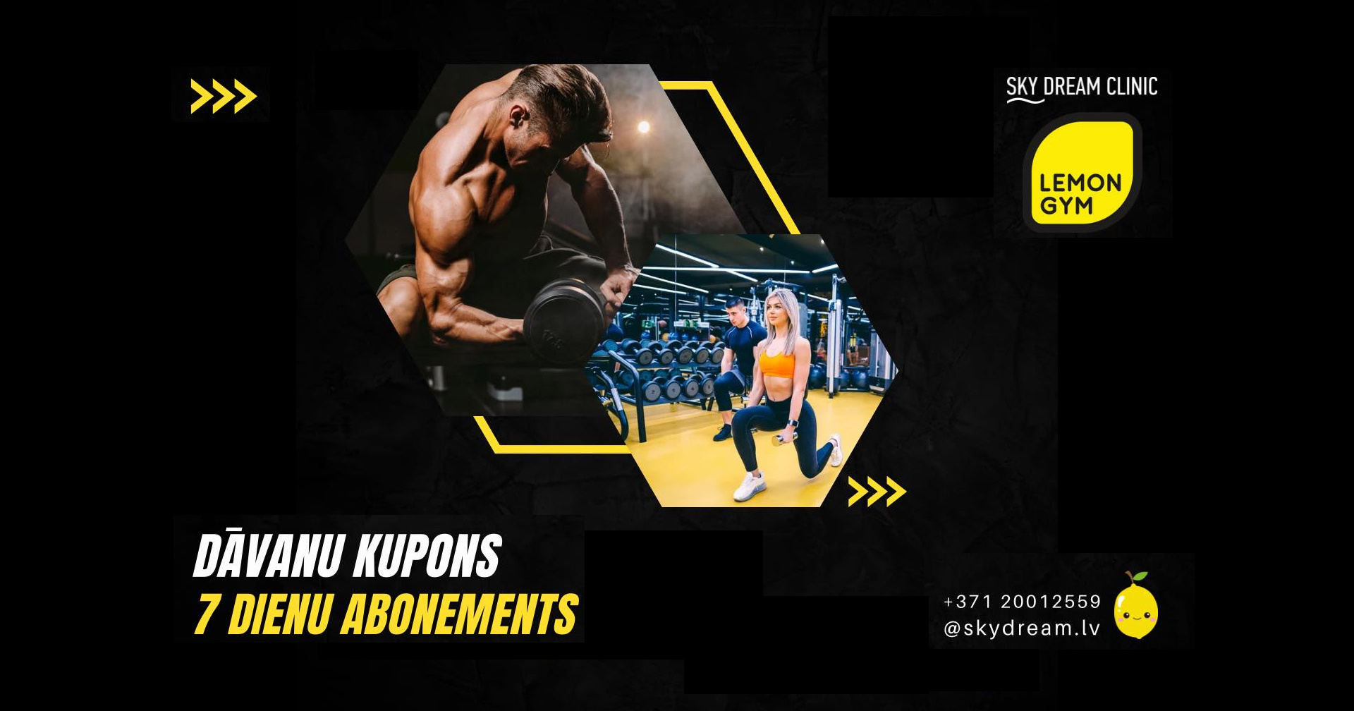 Приходи на Dental Check-Up или гигиену зубов и получи 7-дневный абонемент в Lemon Gym в подарок!